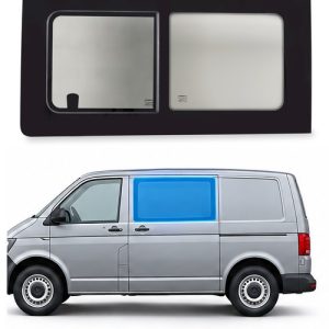 Schuifraam linksvoor met hor privacy glass